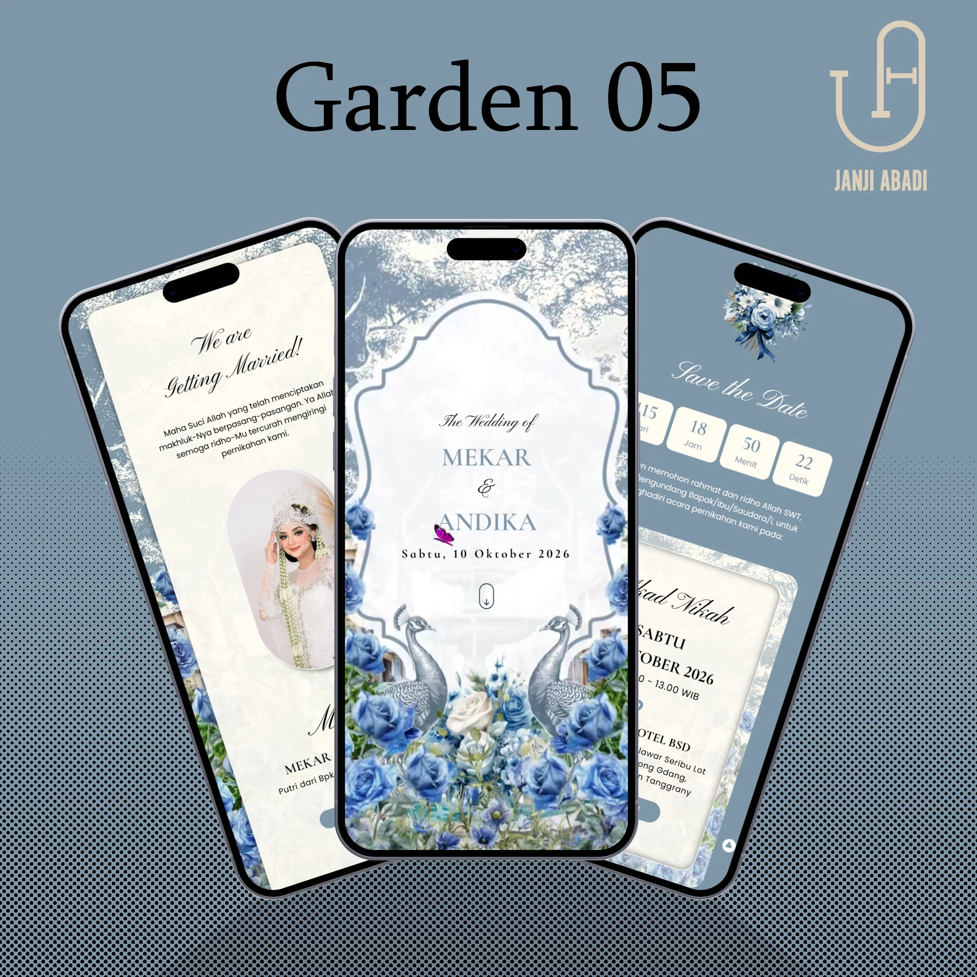 Tema undangan Garden 05 JanjiAbadi